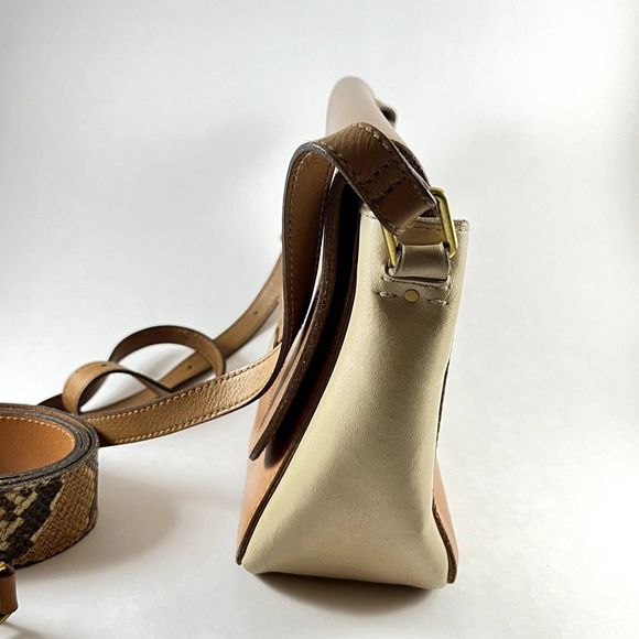 Madewell leather handbag with TWO straps leather and snakeskin. Smoke free home. - Picture 4 of 7